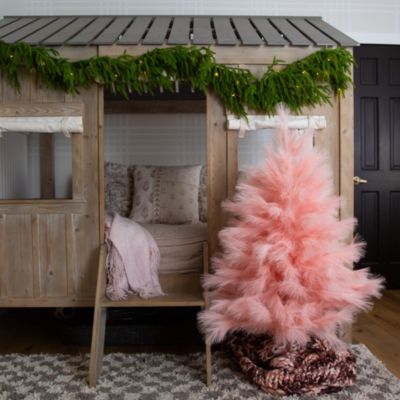 Artificial Pink Pampas Grass 4&#39; Christmas Tree