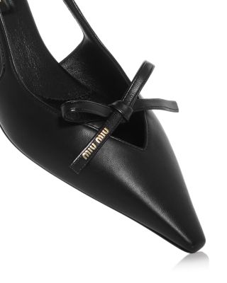 Women's Bow Slingback Pumps