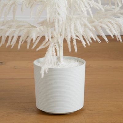 Artificial Real Touch White Norfolk Island Pine 4&#39; Christmas Tree with Natural Look