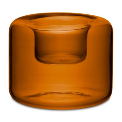 Amber Happy Votive Holders, Set of 3