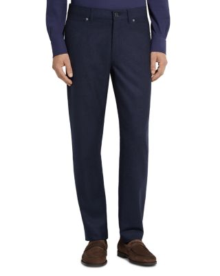Slim Fit Wool and Cashmere Roccia Pants