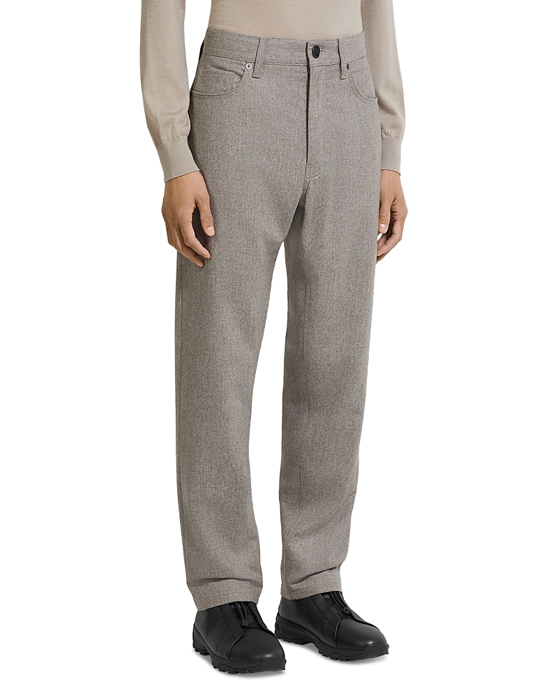 Zegna Wool and Cashmere Roccia Pants