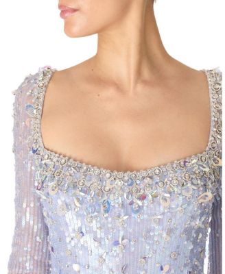  Kestra Sequin-Embellished Maxi Dress