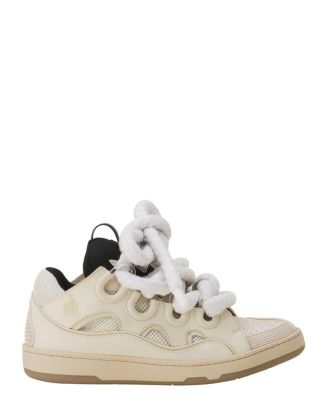  Curb Sneakers In Leather With Snake Laces
