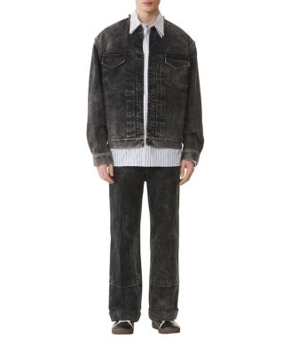  Loose Fit Washed Denim Jacket