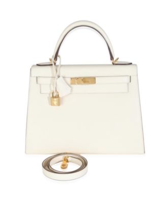 Sellier Kelly 28 Leather Handbag