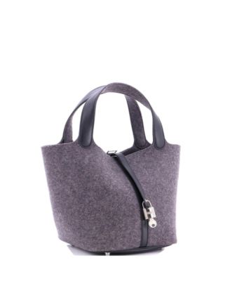 MM Picotin Lock Bag Felt with Leather