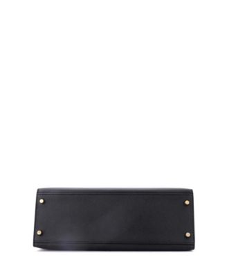 Kelly 32 Handbag Black Epsom with Gold Hardware