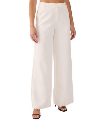  Embroidered Tailored Wide Leg Pants