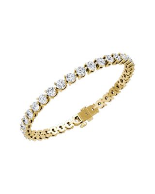  Tennis Bracelet, Large in 14K Gold, 9.25ctw Round Brilliant Lab Grown Diamonds, 7"