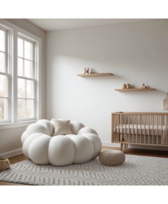  Reversible Baby PlayMat - Dash + Diamond Design - Soft, Non-Toxic Foam - Waterproof, Easy to Clean