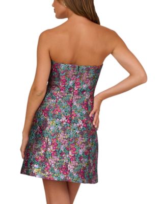 Woven Jacquard Mini Dress