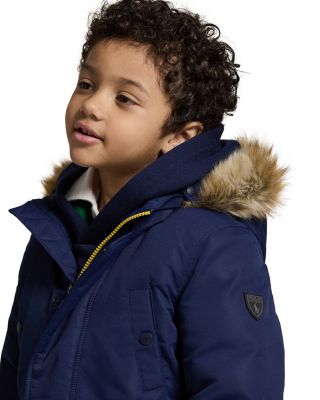 Boys' Faux Fur Trim Down Parka - Little Kid