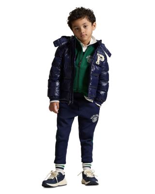 Boys' Glossed Hooded Down Jacket - Little Kid