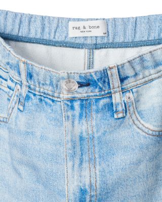 Miramar Terry Pull On Wide Leg Sweatpant Jeans in Aria