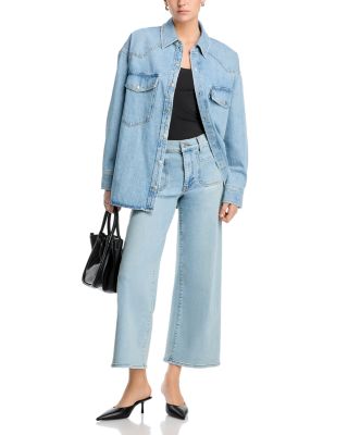Le Pixie High Rise Slim Palazzo Jeans in Tribute