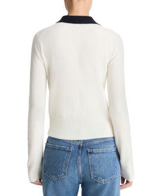 Contrast Collared Sweater