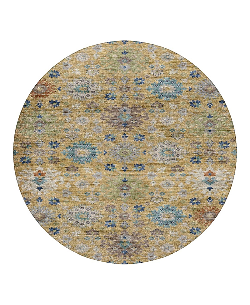 Dalyn Rug Company Silk Road Sr3 Round Area Rug, 8'0x8'0 In Yellow