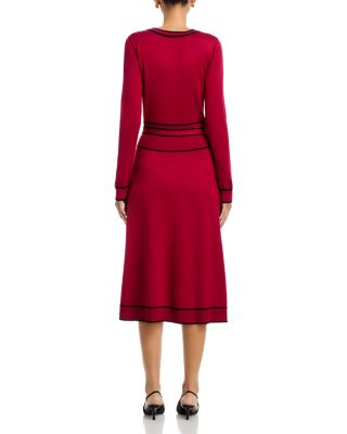 Crewneck Belted Dress - Exclusive