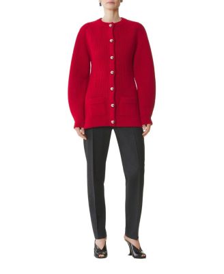 Wool Ribbed Cardigan