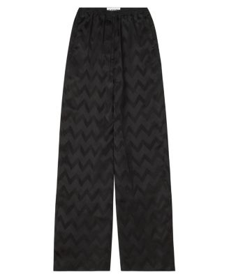 Fluid Pants In Jacquard Viscose