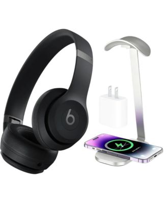  Solo 4 True Wireless On-Ear Headphones + Power Adapter & Headphone Stand/Charging Pad