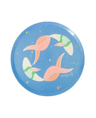 Zodiac Themed Paper Party Dinner Plates, Set of 8