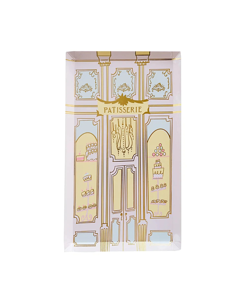 Jollity & Co Let Them Eat Cake Patisserie Large Paper Plates, Set Of 8 In Multi