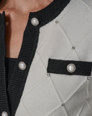 Contrast Trim Cardigan