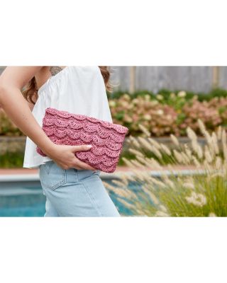 Lizzie Small Raffia Clutch