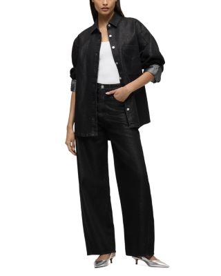 Bailey Relaxed Barrel Jeans in Metallic Rinse