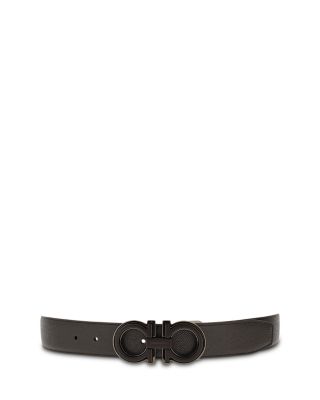 Gancini Reversible Adjustable Leather Belt