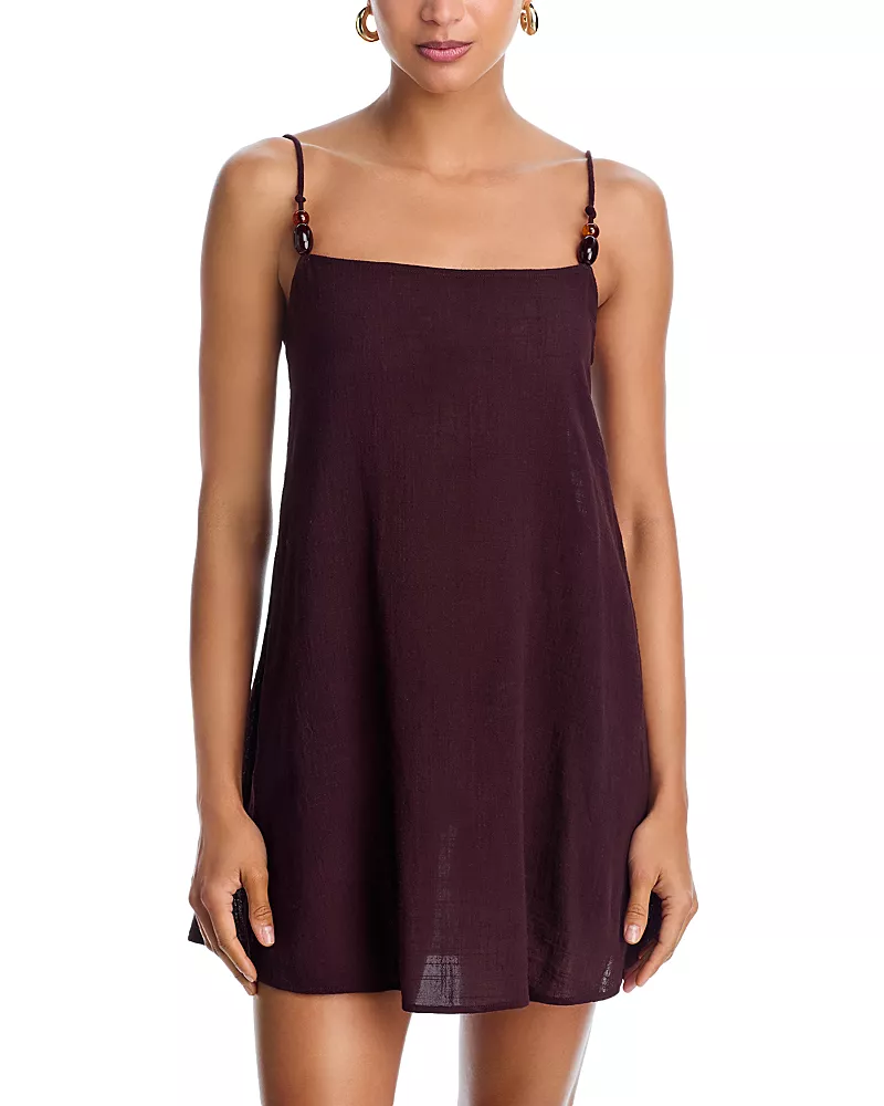 Staud Laura Cover-Up Mini Dress
