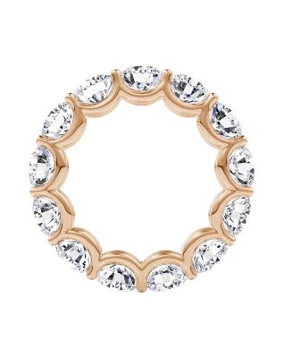 Eternity Band in 14K Rose Gold, 6.5ctw Round Brilliant Lab Grown Diamonds