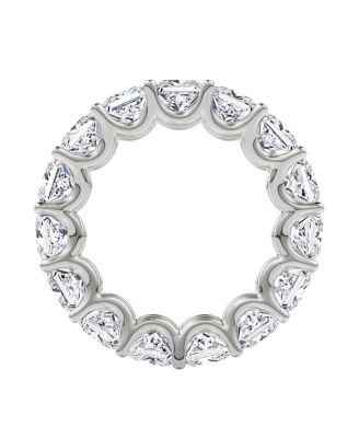 Eternity Band in Platinum, 7.5ctw Princess Lab Grown Diamonds
