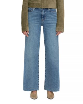 Le Pixie High Rise Slim Palazzo Jeans in Flip Raw After