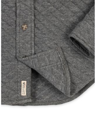 Boys' Long Sleeve Quilted Button Down Shirt Jacket - Little Kid, Big Kid