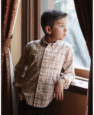 Boys' Organic Long Sleeve Stretch Poplin Shirt - Little Kid, Big Kid