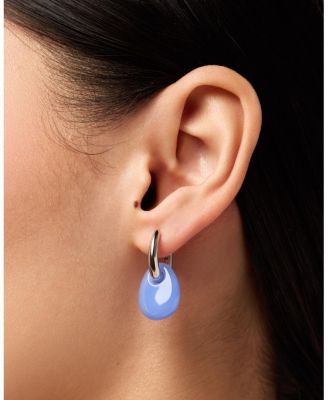  Kayla Blue Silver Drop Earrings