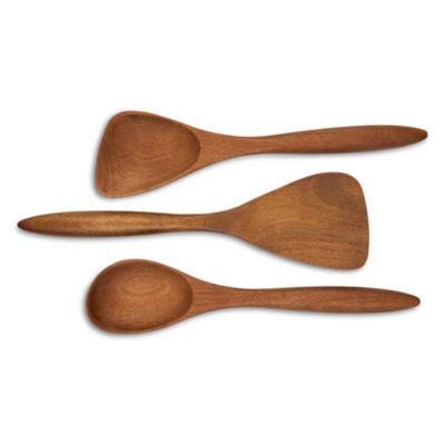 Breaking Bread Wood Utensils and Canister, Set of Four