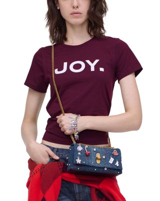 The Trinket Charm Denim Dual Chain Mini Bag