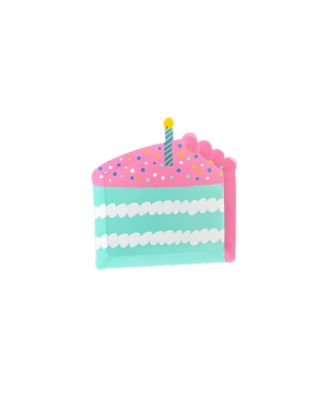 It's A Birthday Cake Slice Extra Small Paper Plates, Set of 8