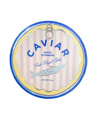 Le Dinner Caviar Can Paper Dinner Plates, Set of 8