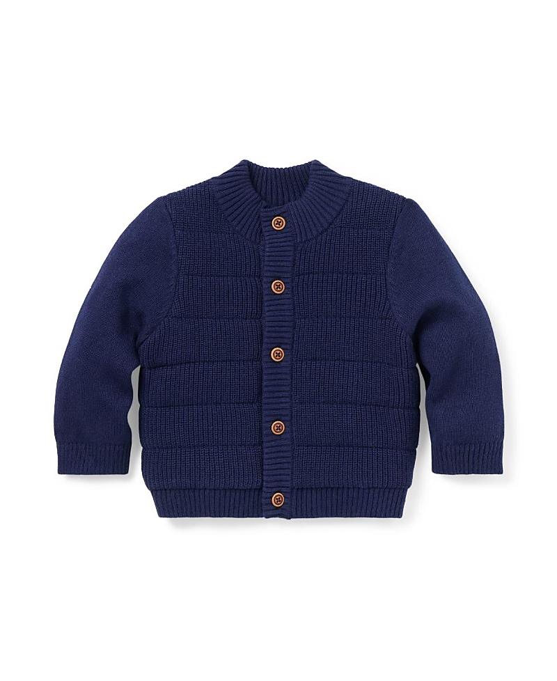 Janie and Jack Boys' Quilted Sweater Jacket - Baby
