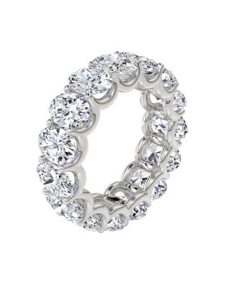 Eternity Band in Platinum, 7.5ctw Oval Lab Grown Diamonds