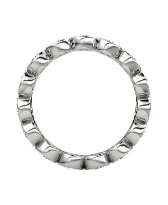 Bezel Eternity Band in Platinum, 2.4ctw Round Brilliant Lab Grown Diamonds