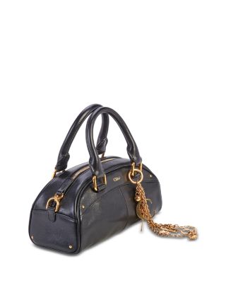 Small Leather Bowling Bag