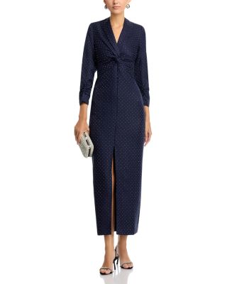 Asher Crystal-Embellished Twill Maxi Dress