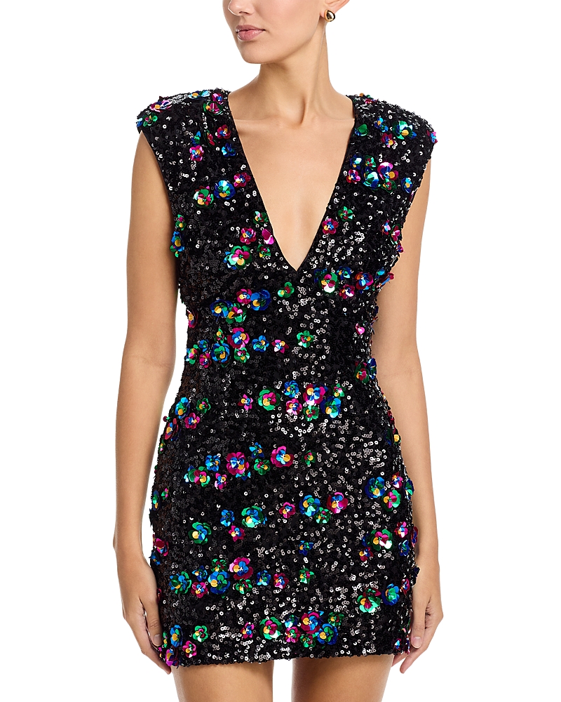Ramy Brook Lacey Sequined Mini Dress