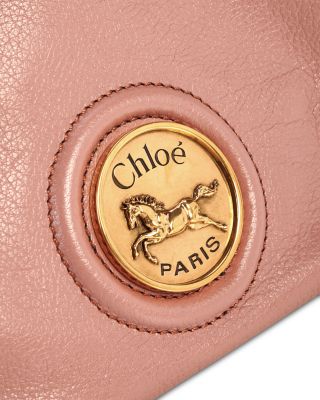 Horse Medal Mini Leather Bucket Bag